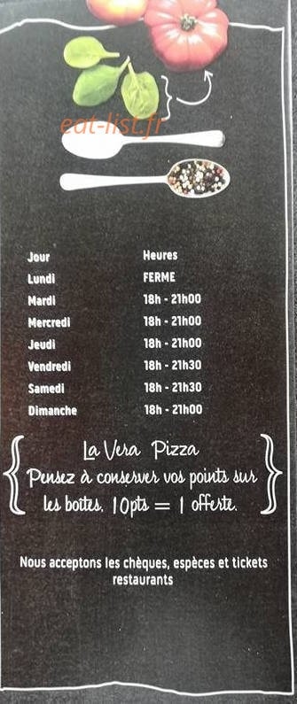 La Vera Pizza — carte page 5