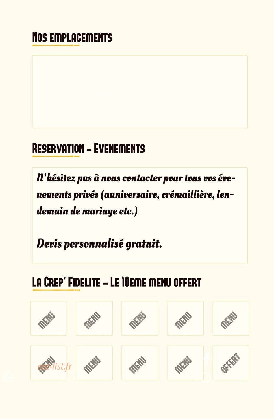 LaCrep'Mobile — carte page 3