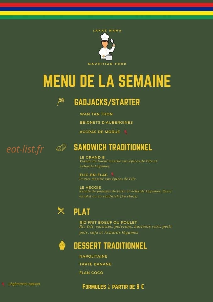 Lakaz Mama — carte page 1