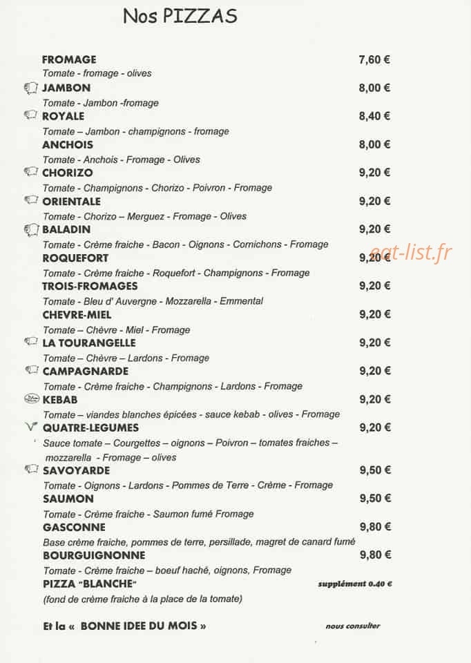 Le Baladin — carte page 1