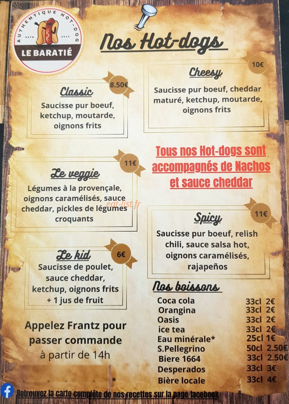 Le Baratié — carte page 2