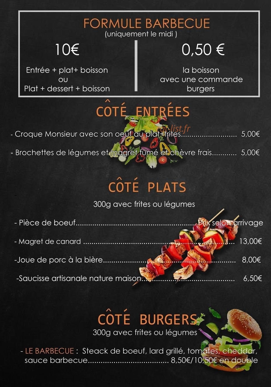 Le Barbecue — carte page 2
