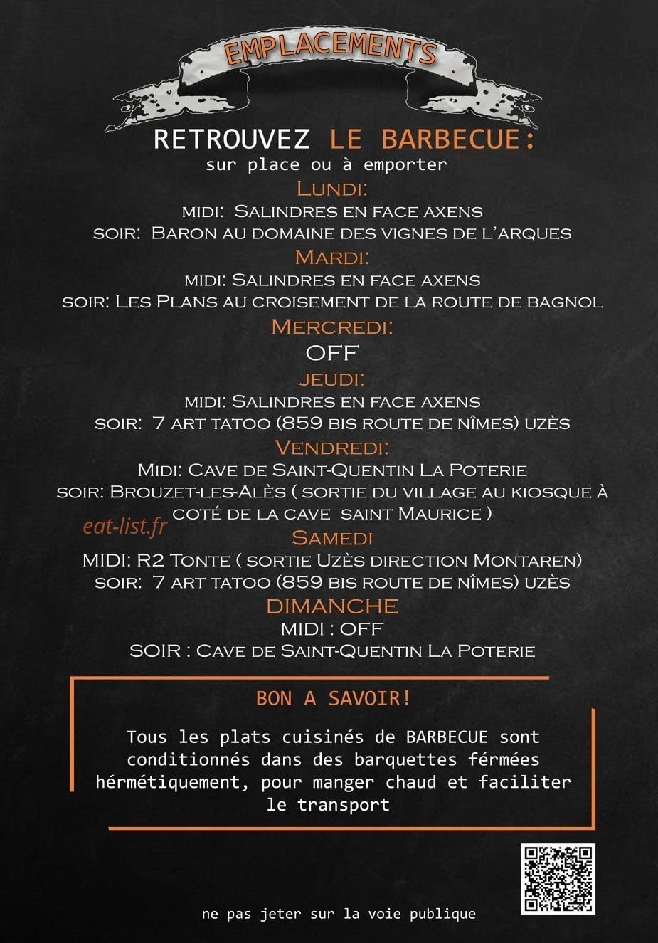 Le Barbecue — carte page 4
