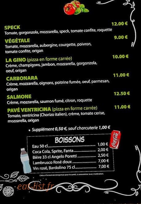 Le Basilico — carte page 3