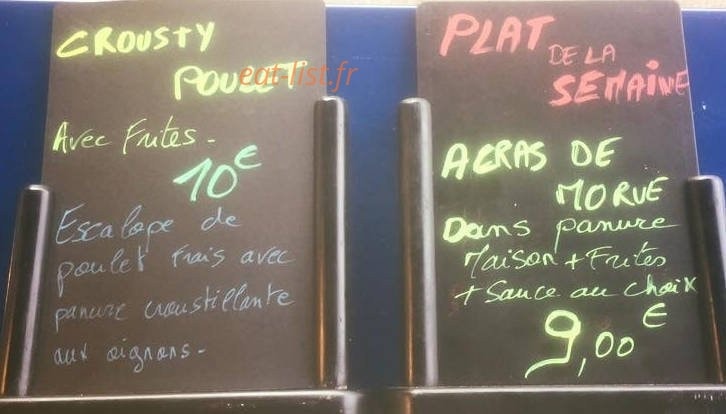 Le Bateau Fish'n Chips — carte page 1