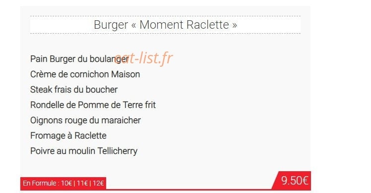 Le Bistrot Mobile — carte page 2