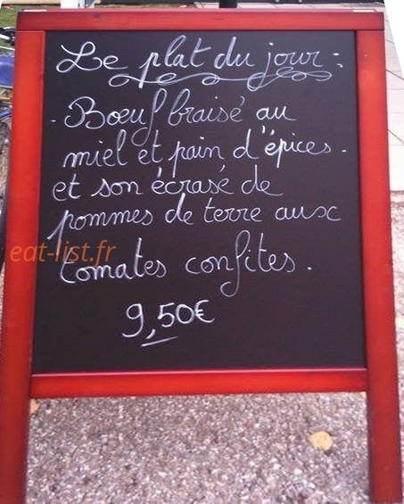 Le Bistrot qui roule — carte page 2