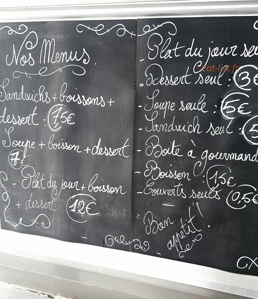 Le Bistrot qui roule — carte page 1