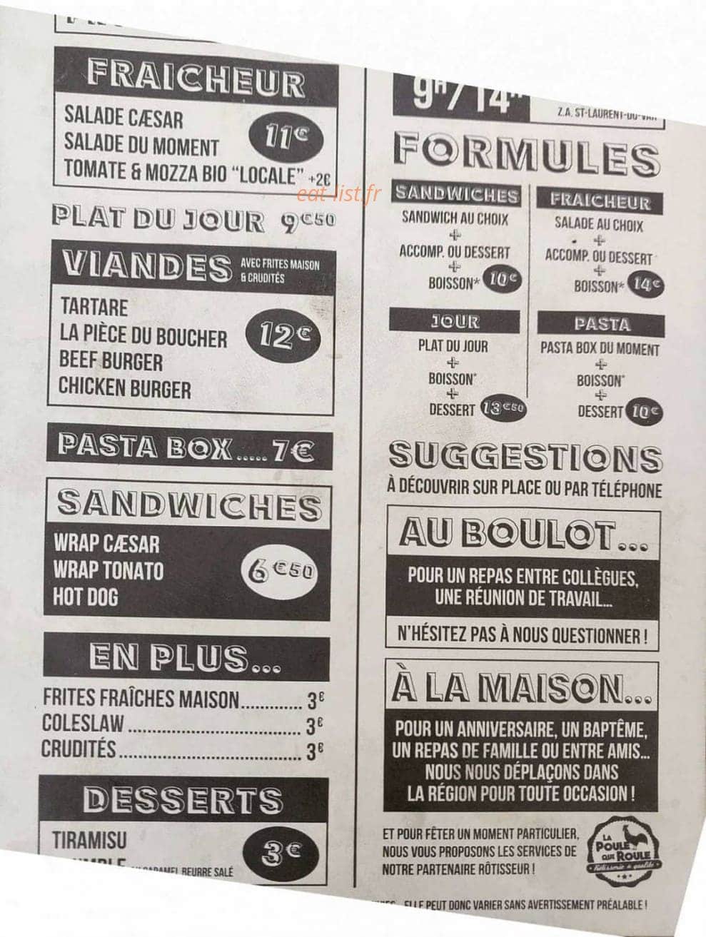 Le Bistruck — carte page 1