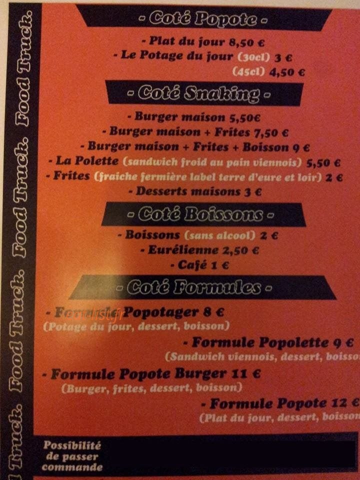 Le Bouge Popote — carte page 2