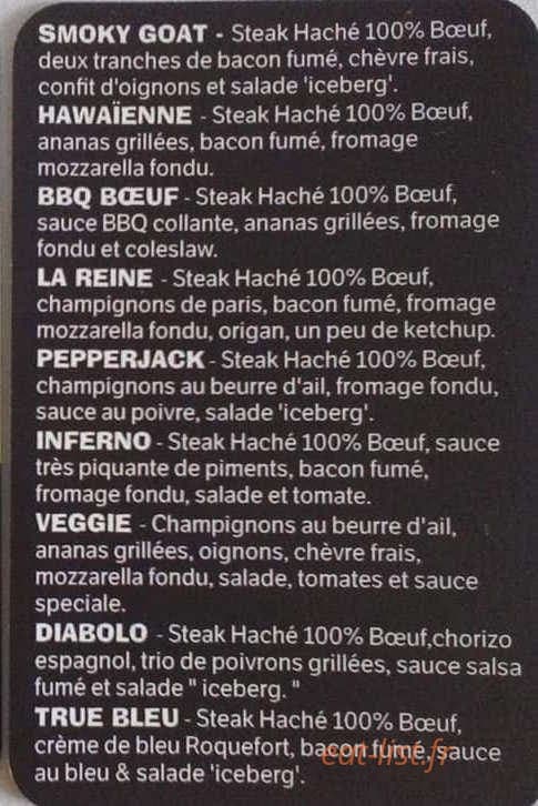 Le Burger Joint — carte page 2