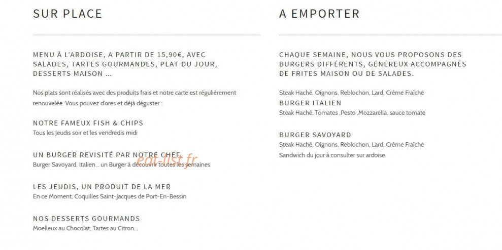 Le Bus Rouge — carte page 1