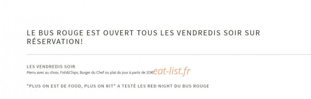 Le Bus Rouge — carte page 2