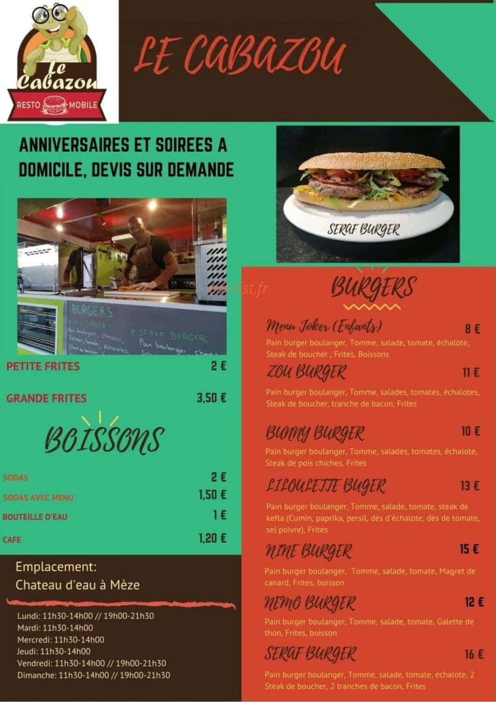 Le Cabazou — carte page 1