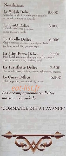 Le Cam Delice — carte page 2
