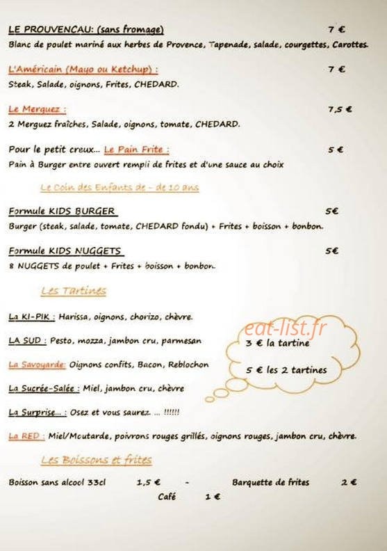 Le Cam'Miam — carte page 2