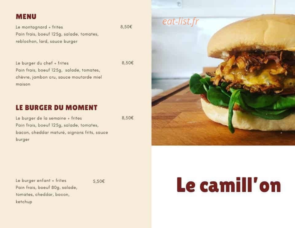 Le Camill’on — carte page 1