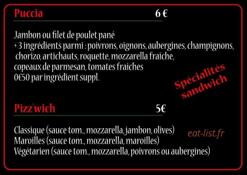Le camion à pizza — carte page 5