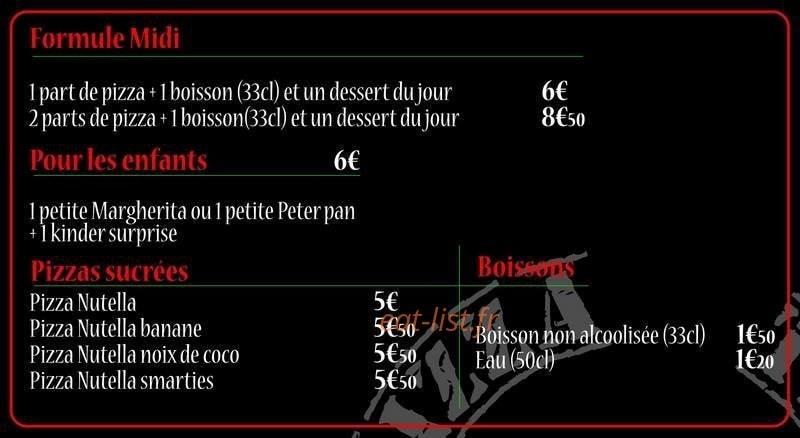 Le camion à pizza — carte page 6