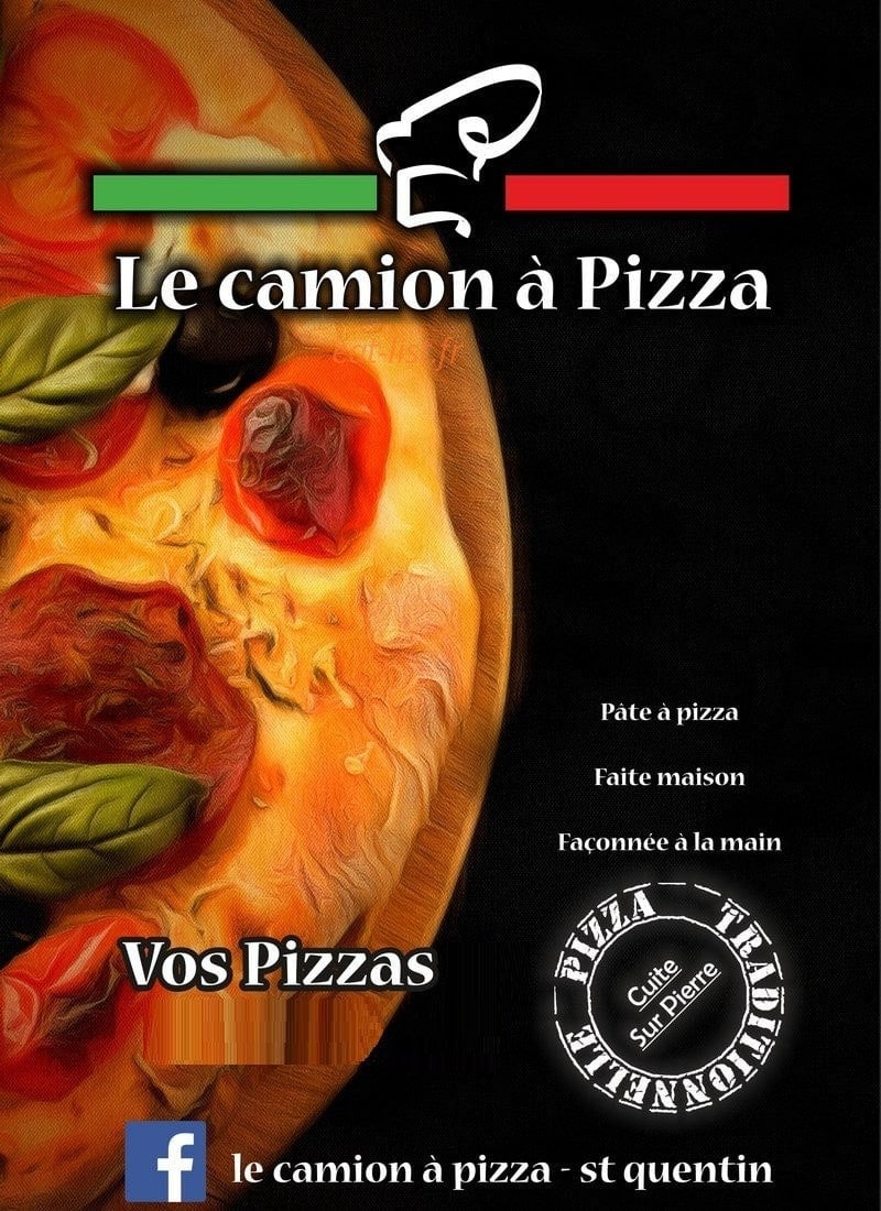 Le camion à pizza — carte page 1