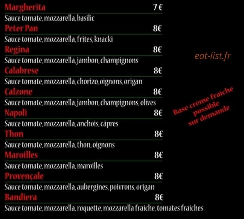 Le camion à pizza — carte page 3