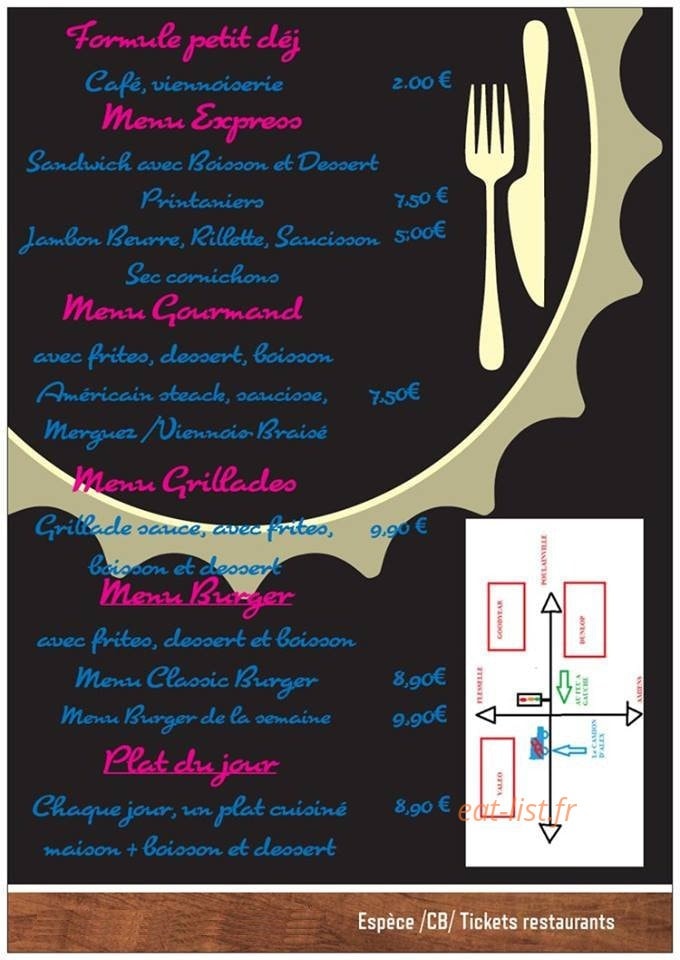 Le Camion d 'Alex — carte page 1