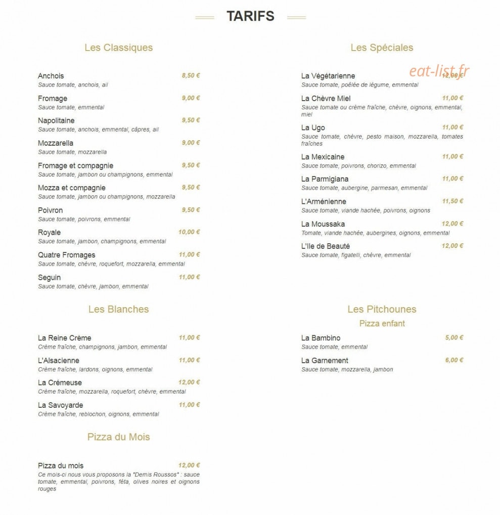 Le Camion d'Ugo — carte page 1