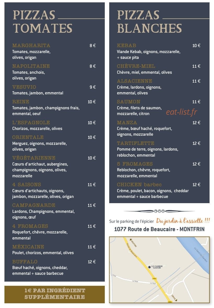 Le camion gaston — carte page 2