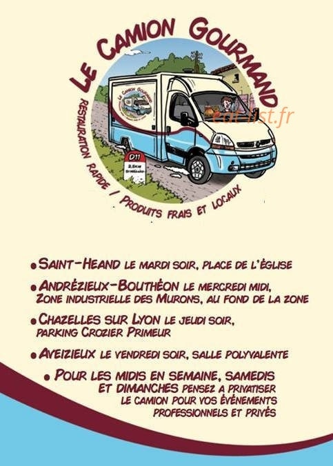 Le Camion Gourmand — carte page 2