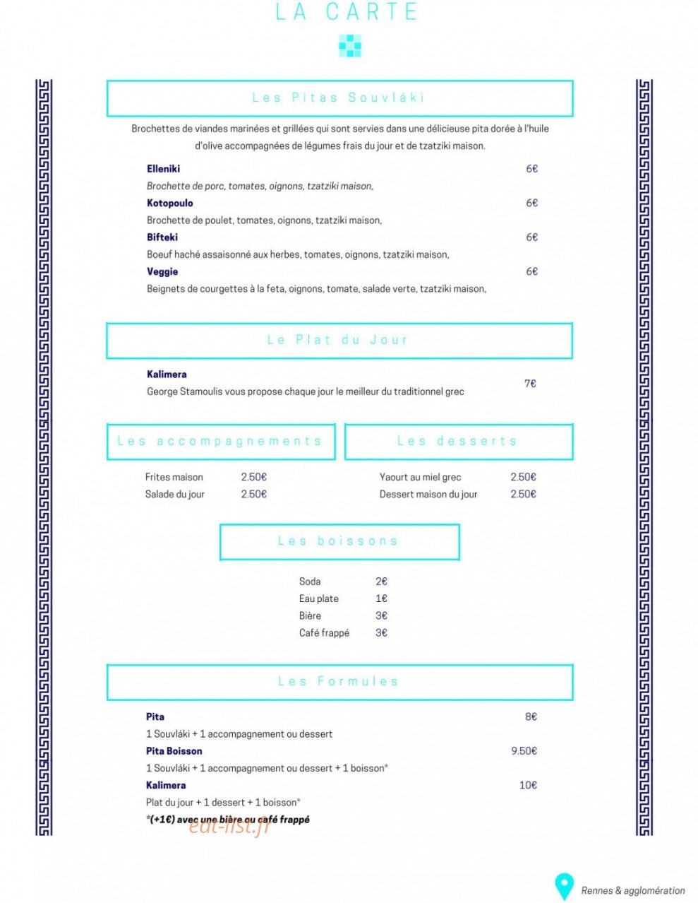 Le Camion Grec — carte page 1