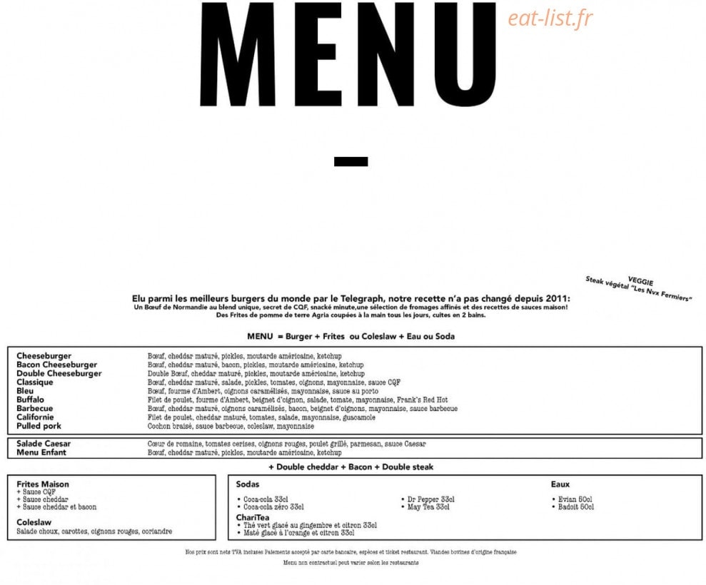 Le Camion qui Fume — carte page 1