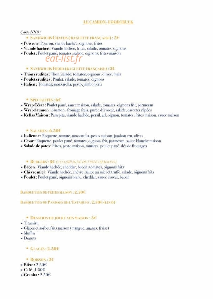 Le Camion — carte page 1