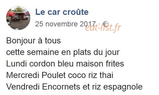 Le car croûte — carte page 1