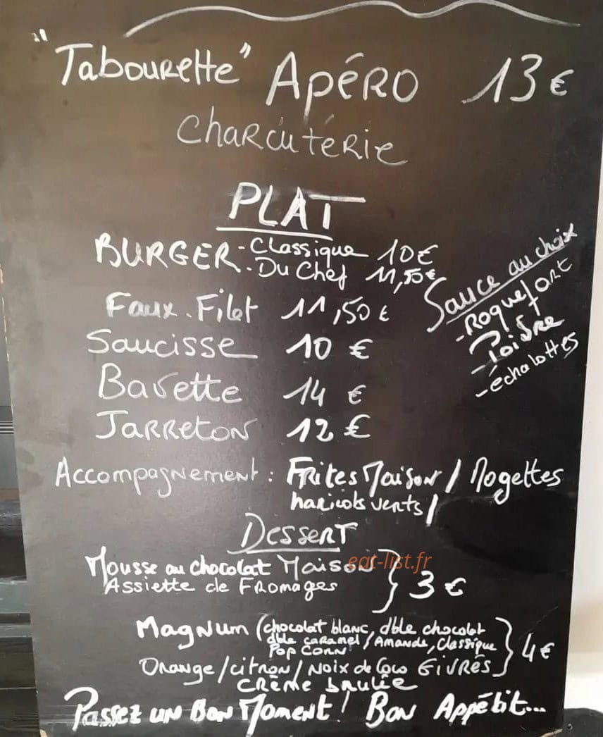 Le Car et Gourmand — carte page 2
