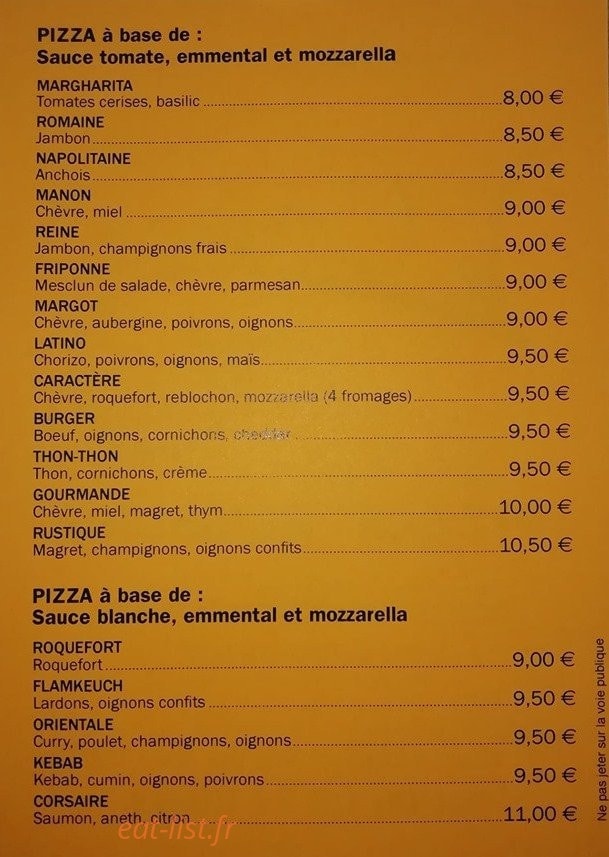 Le carioca — carte page 1