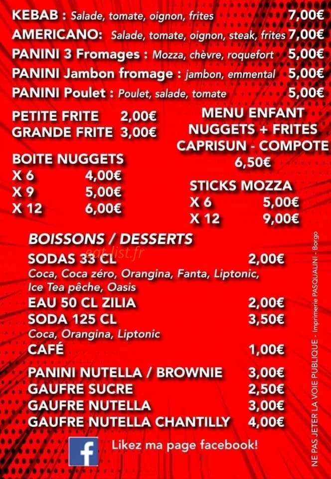 Le Carmignani — carte page 2