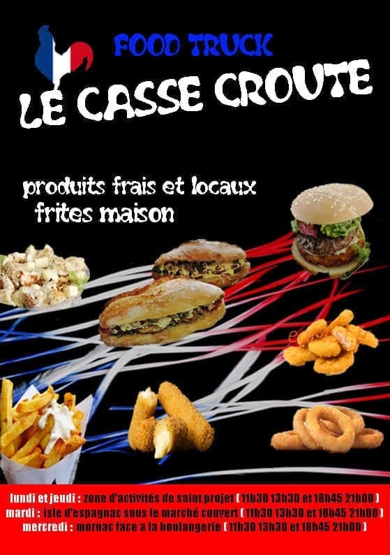 Le casse croute — carte page 1