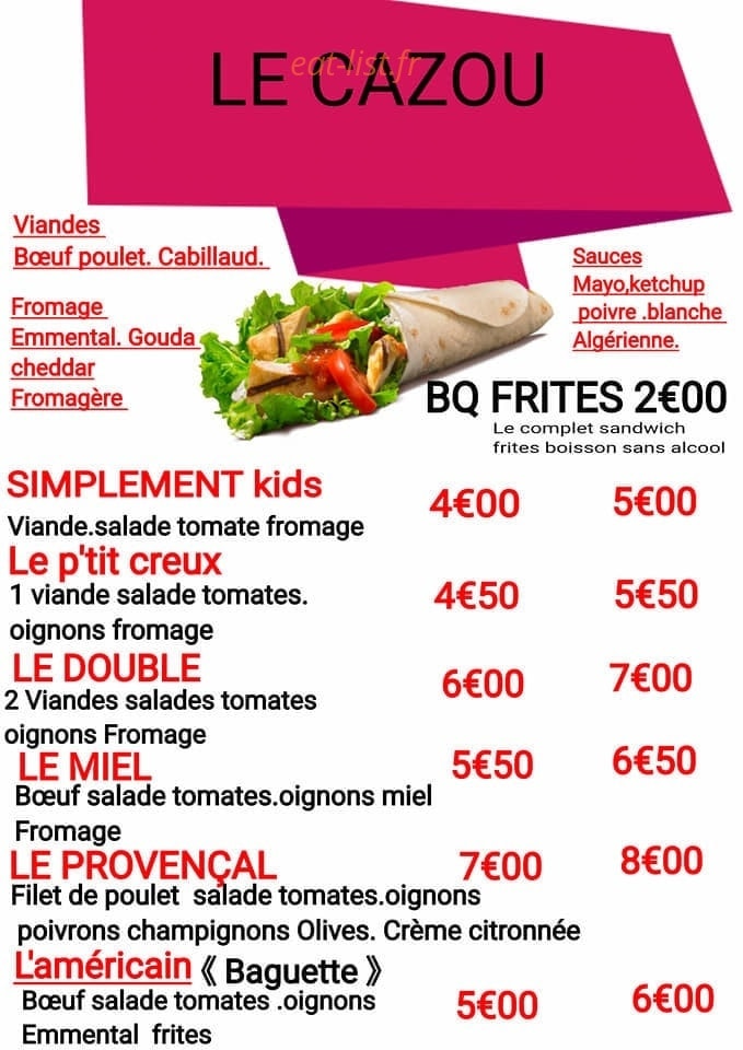 Le cazou — carte page 4