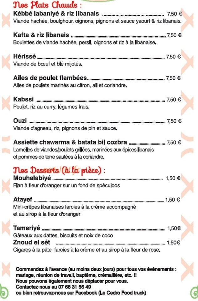 Le Cedro — carte page 2
