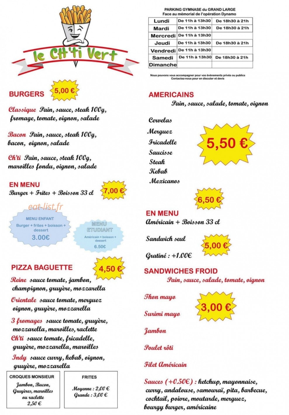 Le ch'ti vert — carte page 1