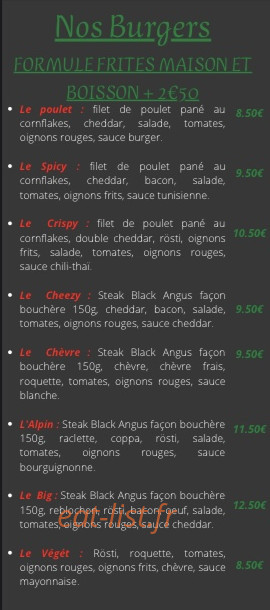 Le Chalet D'Oc — carte page 1