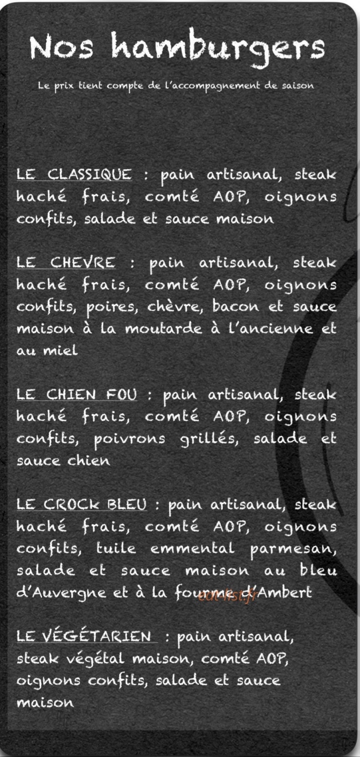 Le Chat Perché — carte page 1