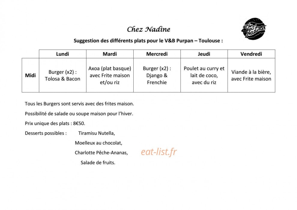Le Chuchu — carte page 1