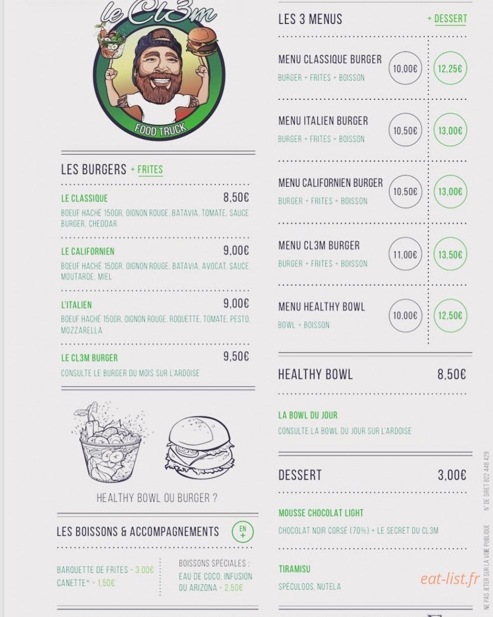 Le Cl3m — carte page 1