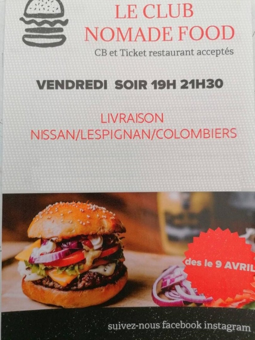 Le Club Nomade Food — carte page 4
