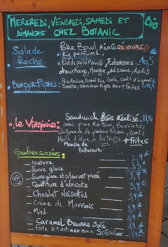Le Comptoir de Paul — carte page 1