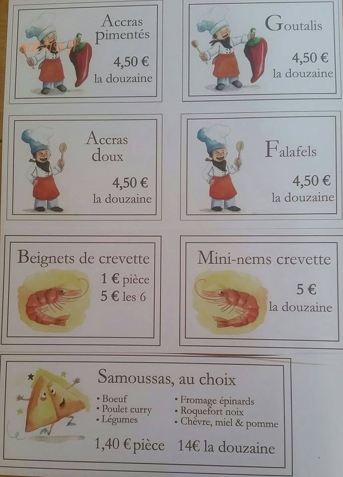 Le Comptoir Exotique — carte page 1