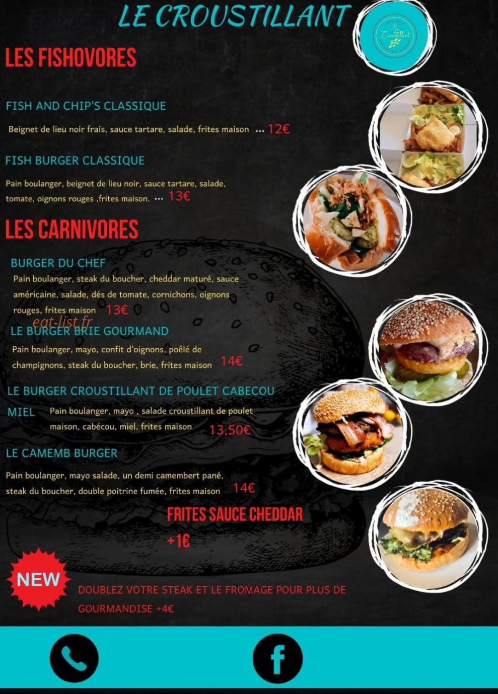 Le Croustillant — carte page 1