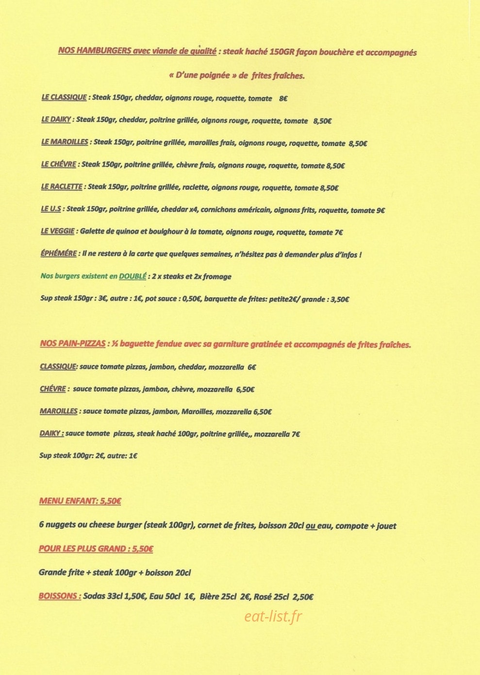 Le Daiky — carte page 2
