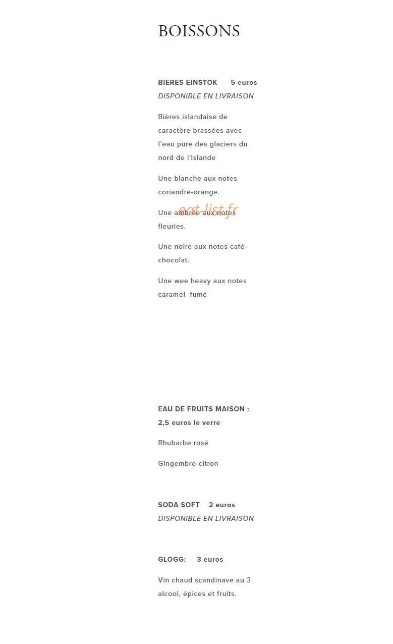 Le danish — carte page 4